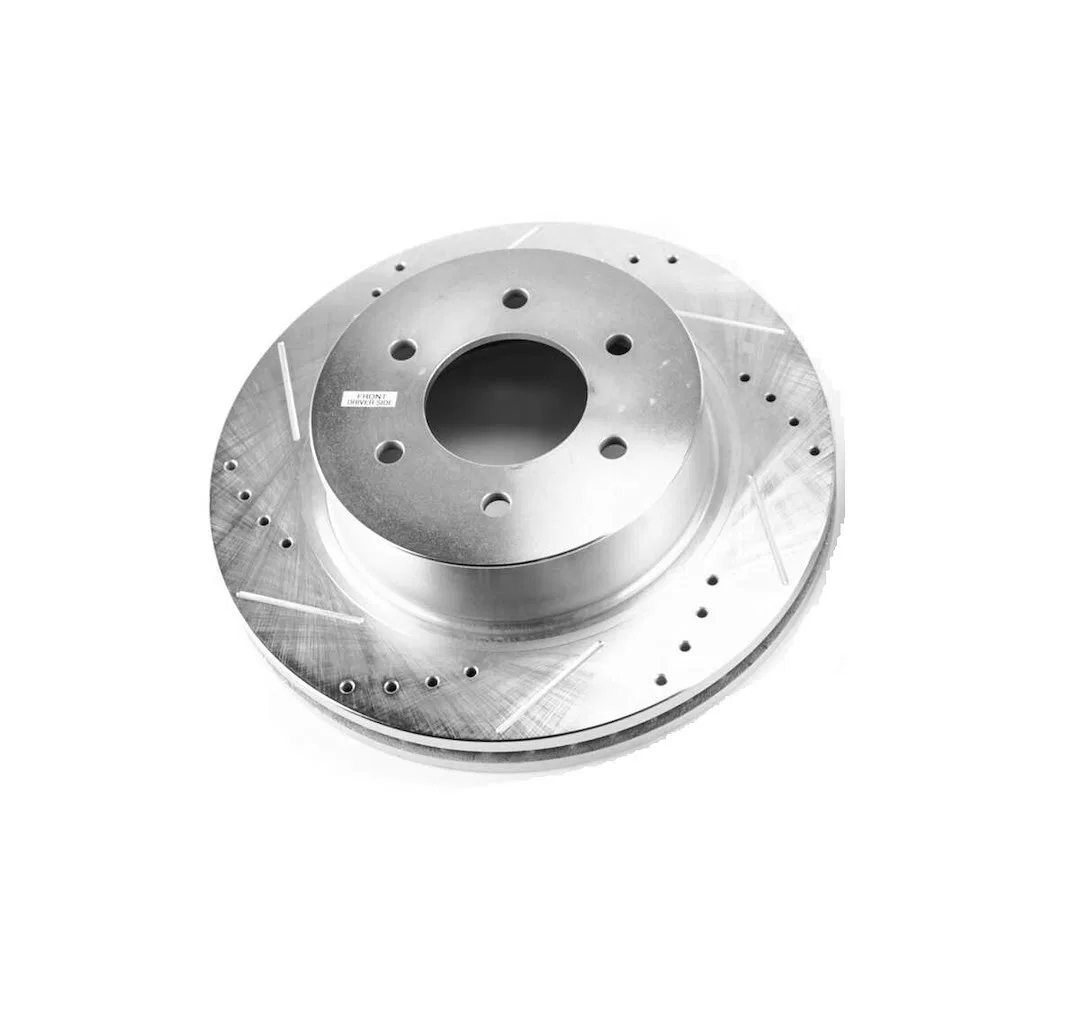 JBR1754XL – POWERSTOP Brake Rotor, Drilled And Slotted One Piece Design With Hat Wheel Bolt Pattern 6 x 139.70 Millim...